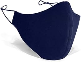 ARCLOGY BLACK 3 PCS Blue Cotton Adjustable 3-Layers with Filter Anti-dust Mouth Face Mask Protect Cover Bandana...