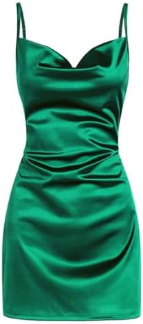 cider green satin dress Apple Cider Mini Dress Green
