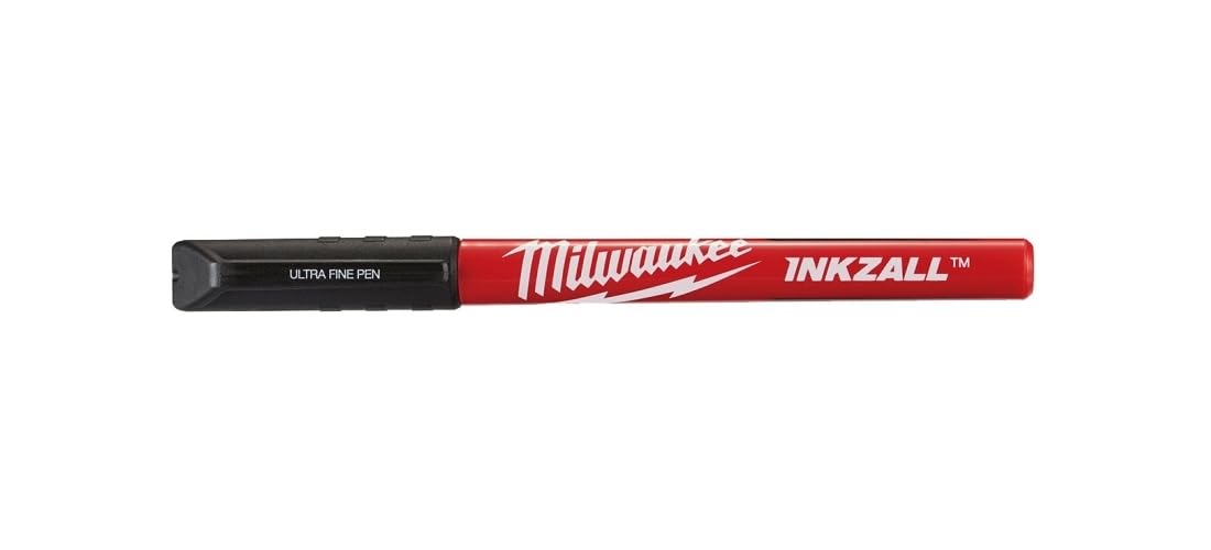 Milwaukee MHT48223164 INKZALLTM Ultra Fine Tip Pens Black (Pack 4)