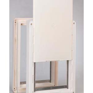 Ideal Pet Products Ruff-Weather Pet Door with Telescoping Frame, Medium, 7.25" x 13" Flap Size