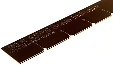 Luthier Tool Straight Edge Notched Engraved Scale Indicator: 30.5 Slim Kim | UAAC