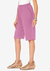 Roaman's Women's Plus Size Soft Knit Bermuda Short