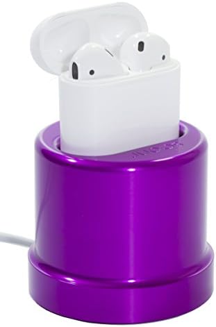 Juoos Charging Dock Stand for Apple Airpods Wireless Bluetooth Headphone Case [Use with Original Cable] (Violet)