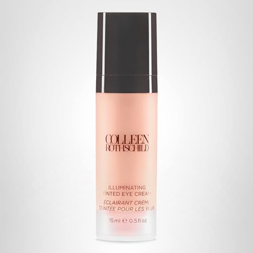 Colleen Rothschild Illuminating Tinted Eye Cream - Instant Brightening Under Anti Dark Circles Treatment with Hyaluronic Acid, Caffeine & Peptides