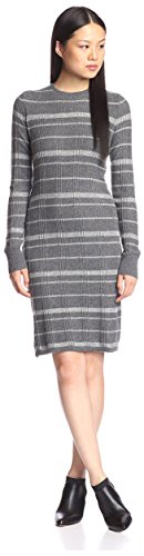 Cashmere Addiction Women's Plaid Dress, Flannel/Ivory, S