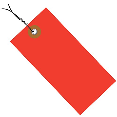 UPC 848109025148, Tyvek G14023D Empty-Eyelet Pre-Wired Shipping Blank Tag, Spunbonded Olefin, 3-1/4&quot; Height x 1-5/8&quot; Width, Red (Case of 100)