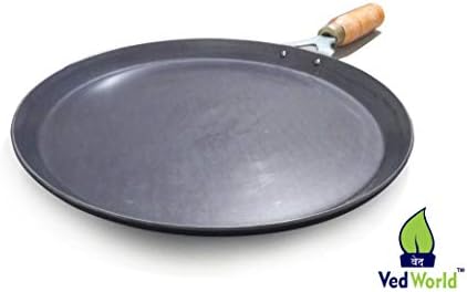 Vedworld™ Fry Tawa | Fry PAN Original Loha | Iron | Lokhand | Original Iron Tawa | Roti Tawa | Frying Pan | Chapati Tawa (11 INCHES)