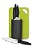 VOOV Professional 5 Piece Pure Ceramic Knife Set with Knife Block, Cutting Board and Matching Sheaths