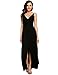 Zeagoo Women's Beach V-neck Backless Bohemian Halter Maxi Long Dress With Belt