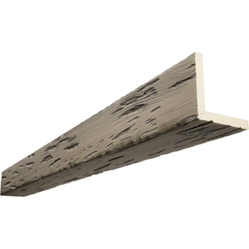 Timberthane Pecky Cypress Faux Wood Beam, 2-Sided (L-Beam), 10"W x 12"H x 120"L…