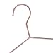 Amber Home 17 Rose Gold Copper Wire Metal Hangers 5 Pack, Strong Heavy Duty Slim Metal Clothes Hangers for Shirt Coat Blouse Dress Pants Jacket (Copper Color, 5 Pack)