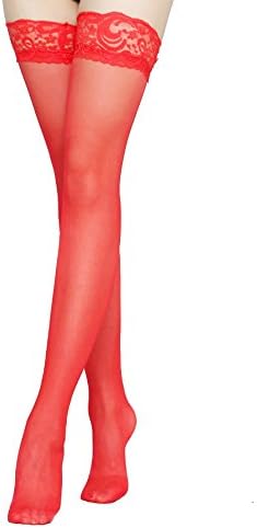 Women's Stay Up Lace Top Thigh High Stockings Elastic Over Knee Socks