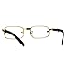 SA106 Art Nouveau Vintage Style Oval Metal Frame Eye Glasses Exposed Lens Yellow Gold