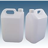 Home Brew & Wine Making - 5 Litre (1 Gallon) Jerrican Style Plastic Bottle With Handle - Pack Of 2