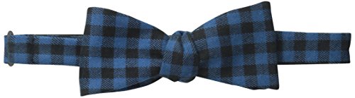 Original Penguin Men's Poca Check To-Be-Tied Bowtie, Navy, One Size