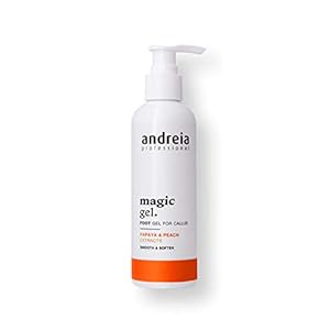 Andreia-Professional-Hands-Feet-Care-Callous-Magic-Gel-Foot-Gel-for-Calluses-with-Salicylic-Acid-200ml Andreia Foot Callus Magic Gel with Papaya and Peach Extracts - Foot Cream for Cracked Heels and Dry Skin with Salicylic…