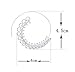 Zealmer Spiral Hoop Earrings Set Vintage Tribal Swirl Earrings for Women 3 Pairs/Set Silver