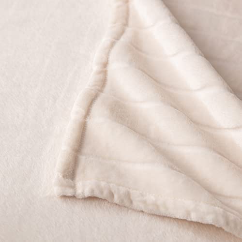 Bertte Throw Blanket 330 GSM Soft Plush Fuzzy Warm Fluffy Blanket