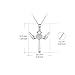 YFN Eternal Love Heart Jewelry 925 Solid Silver Religious Angel Wing Cross Pendant Necklace for Women