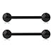 Ruifan Mix Color 316L Stainless Steel Nipple Shield Tongue Barbell Ring Bar Body Piercing 14G 14mm 10PCS
