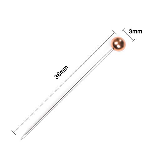 Sewing Pins,Multicolor Ball Plastic Head Pins Straight Quilting Pins for Dressmaker Jewelry Craft Decoration with Transparent Cases-4 Colors