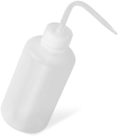 Andwin Scientific 35504 Tattoo Wash Clear Plastic Green Soap Squeeze Bottle, 250 mL, 8 oz. Capacity, White (Pack of 12)