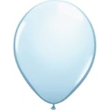Qualatex 43712 Standard Opaque Latex Balloons, 9", White