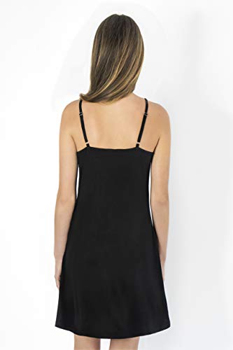 Bamboo Womens Full Slip Dress can wear as Lingerie Sleepwear Loungewear Nightgown