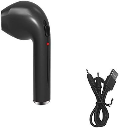 dTradez Mini Bluetooth Wireless 4.1 Earbud Headset In-Ear Earphone Earpiece Headphone for Apple iPhone 7 7+ 6s 6+ Plus, Samsung Galaxy S7 S8 and Android Phones (Single Left ear)