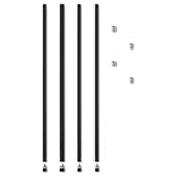 Alera SW59PO36BL Stackable Posts For Wire Shelving, 36 