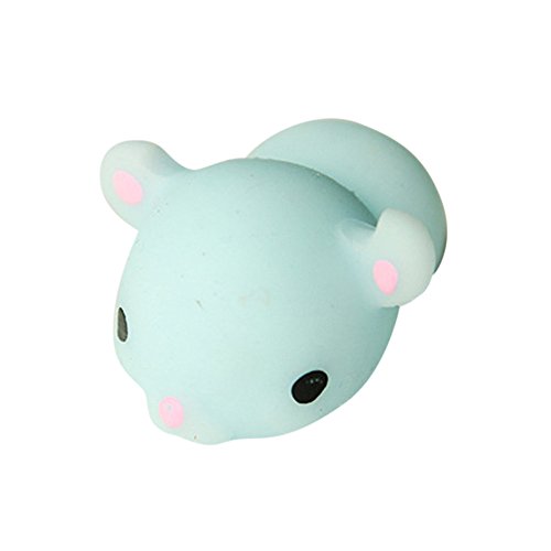 Decompression Toys, CieKen Cute Mini Toy Blue Bear Squishy Soft Focus Squeeze Cute Healing Toy Fun Joke Reduce Pressure Toy Mochi Seal Squeeze Toy