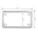 Grand General 60391 Chrome Plain Motorcycle License Plate Frame