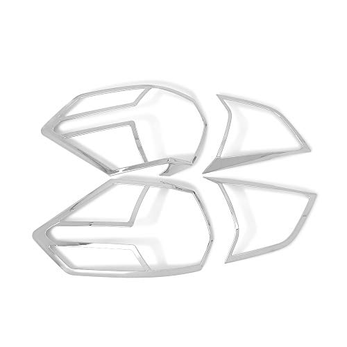 Kadore for Nissan Rogue 2014-2016 Chrome Rear Tail Lights Lamp Cover Trim Frame Exterior Accessories 4-pc