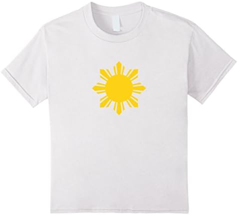 Kids Philippine Sun Shirt - Philippines Sun T-Shirt 10 White