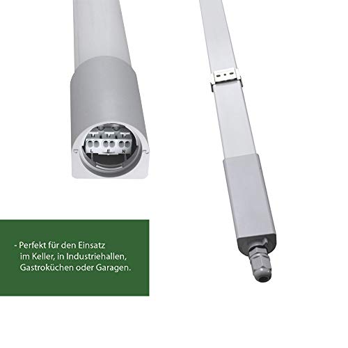 LED Feuchtraumleuchte 50 Watt 4000K reinweiß 6000lm IP65 wasserfest schlagfest 150cm Feuchtraumwannenleuchte… – Bild 4