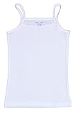 'Sweet & Sassy Girls Undershirt Camisole Tank Tops, White, Large / 10-12 (Pack of 6)'