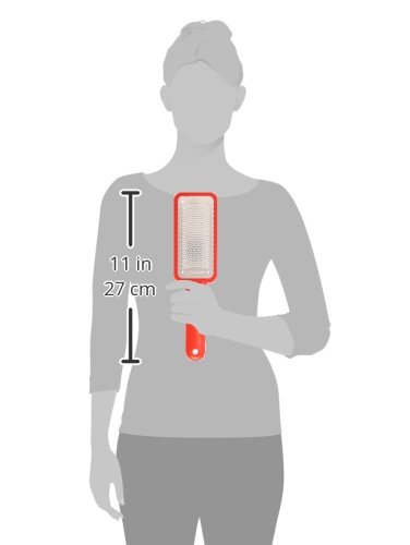 Probelle Metal Foot File Pedicure Rasp, Red, Full Size