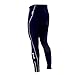 4ucycling Men's Black Silicone Gel Padded Compression Tights