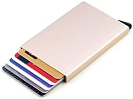 Vanlemn RFID Blocking Credit Card Holder, Automatic Pop-up Credit Card Protector Travel Thin Aluminum Metal Wallet Case for Business Cards, Credit Cards