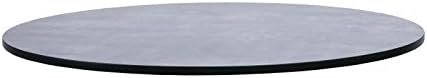 Compact Exterior DM393 Round Table Top, 600 mm, 13 mm Thick, Concrete Dark