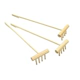 Buorsa Zen Garden Tool Rake Four Tine Desktop Rake,5.5