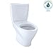 TOTO CST412MF.01 Aquia Dual Flush Elongated Two-Piece Toilet, 1.6GPF & 0.9GPF, Cotton White