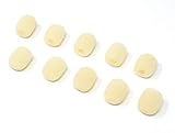 10 PCS Mini Beige Foam Cover Windscreen for Headset Lapel Microphones
