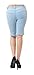 HyBrid & Company Women's Perfectly Shaping Stretchy Denim Bermuda Short