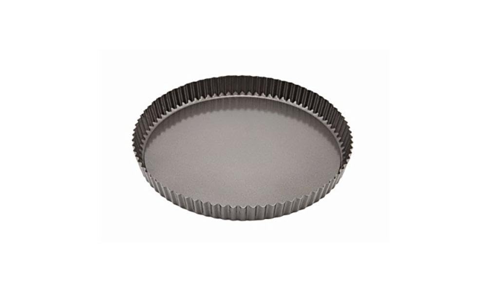Genware NEV-FQT-CS29 Fluted Quiche Tin, Non-Stick, Carbon Steel, 29 cm