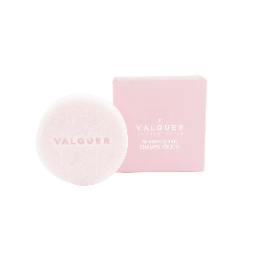 Valquer Laboratorios Petal Solid Shampoo for Dry Hair (Moisturizing and Repairing) With Coconut Oil and Aloe Vera. Formulation Zero%: Sulfate-Free, Soap-Free, Plastic-Free, Vegan - 50 Gr