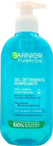 Garnier Pure Active Purifying Cleansing Gel for Oily or Blemished Skin, 200 ml