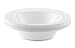 LACE PLASTIC PARTY DISPOSABLE BOWLS | 12 Ounce Hard Round Wedding Soup Bowls | White with Silver Rim, 20 Pack | Elegant and Fancy Heavy Duty Party Supplies Plates for all Holidays and Occasions