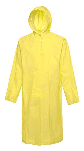 J-SUN-7 Environmental Protection Adults Raincoat Rain Jacket(Yellow,L)