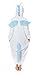 Lath.pin Unisex Costume Animal Cosplay Onesie Adult Pajamas Anime Cartoon Sleepwear (M, Blue Unicorn)